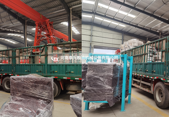 內蒙呼倫貝爾石磨面粉機組 榨油機發(fā)貨